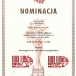 skan dyplomu Godło Liderów 2014